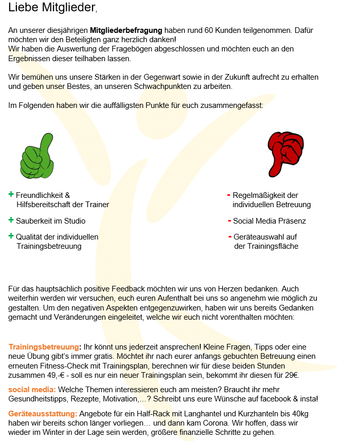 Auswertung
